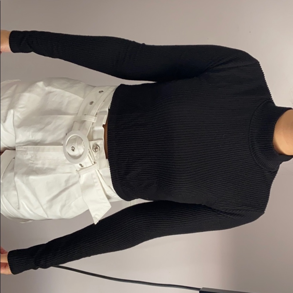 Cute turtle neck crop top